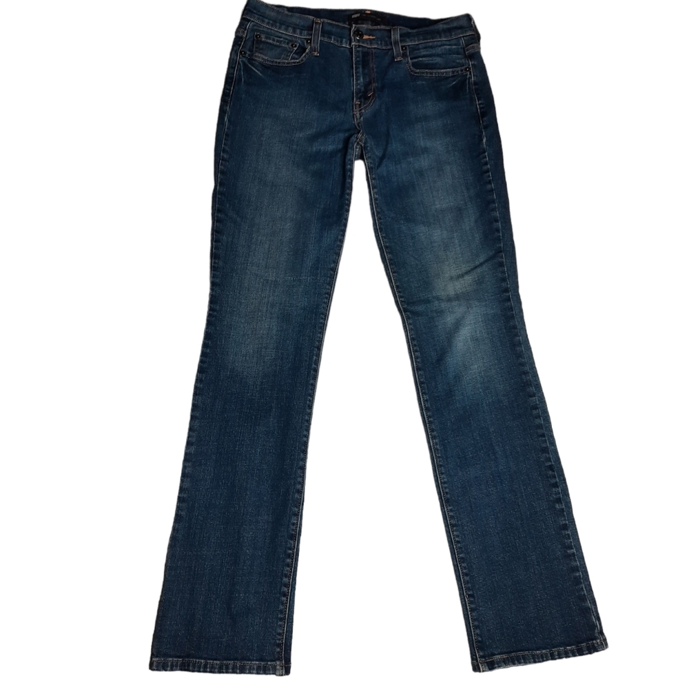 Levi's 505 Straight Leg Classic Blue Jeans SZ 8M